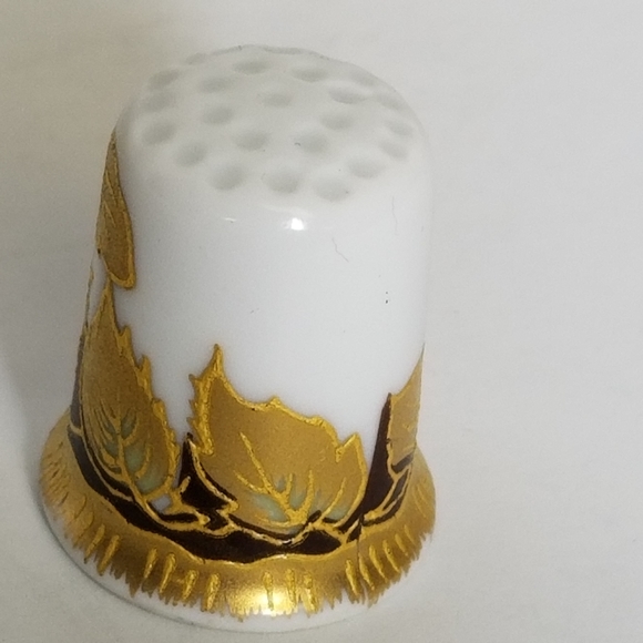✅Haviland Limoges France Thimble Gold Ceramic Hand Crafted - Picture 14 of 16